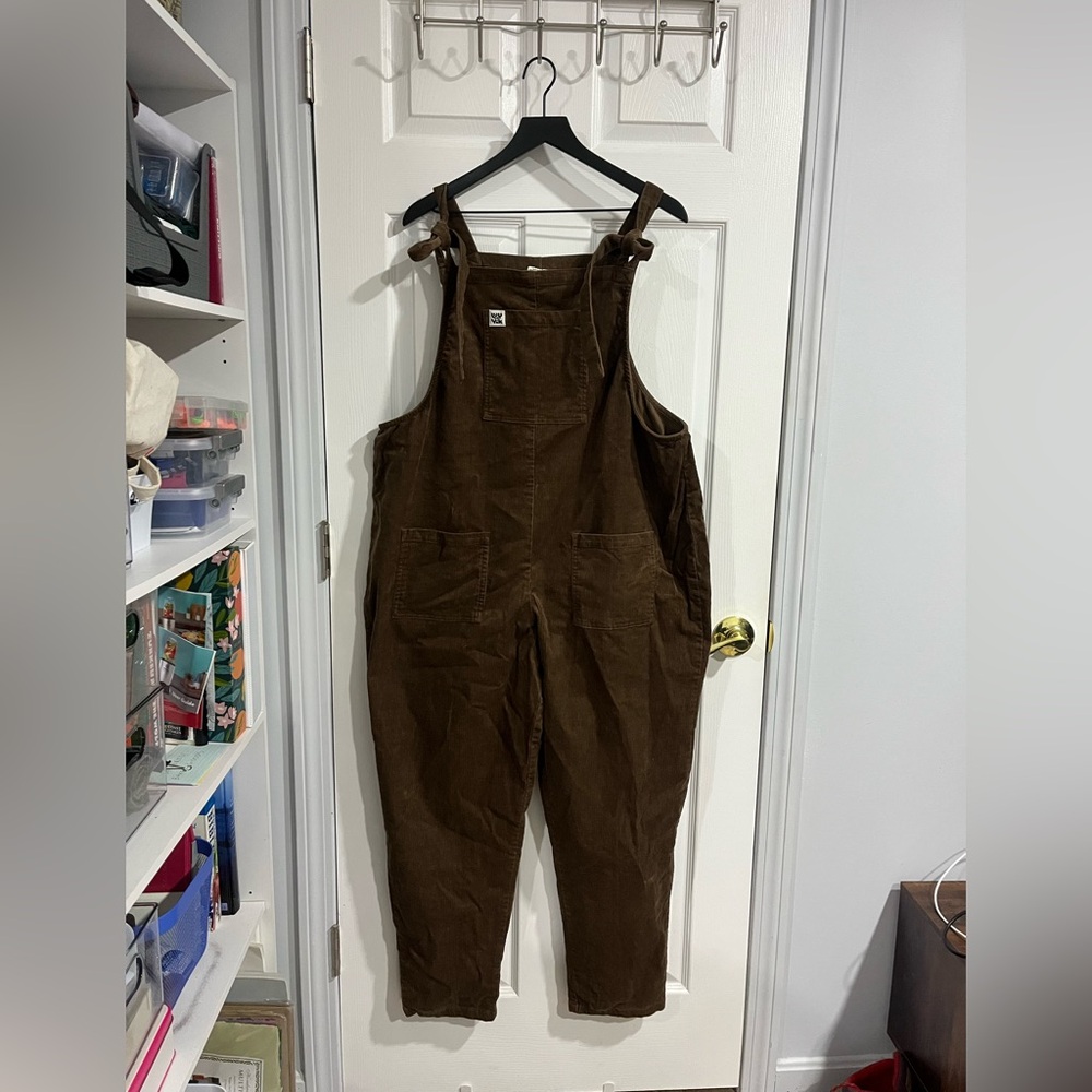 Lucy & Yak Brown Corduroy Overalls